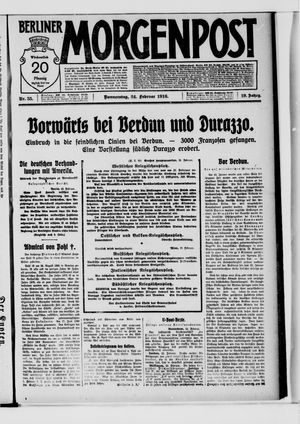 Berliner Morgenpost vom 24.02.1916
