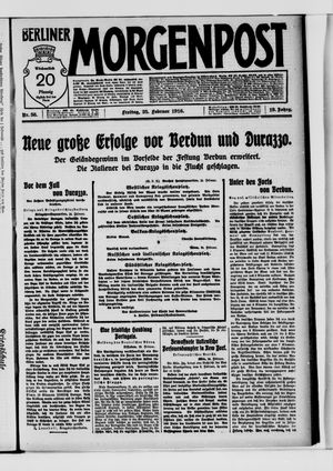 Berliner Morgenpost vom 25.02.1916