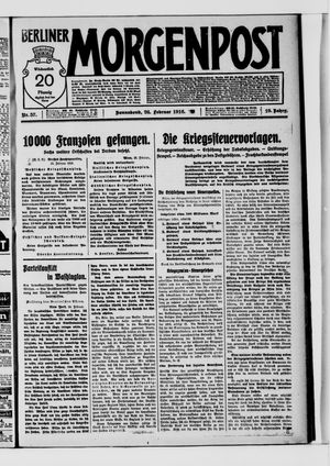 Berliner Morgenpost vom 26.02.1916