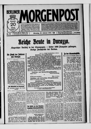 Berliner Morgenpost vom 29.02.1916