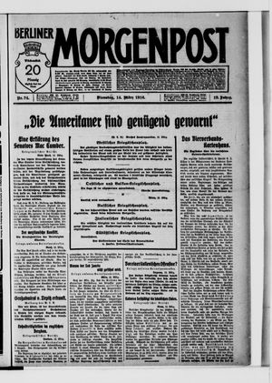 Berliner Morgenpost vom 14.03.1916
