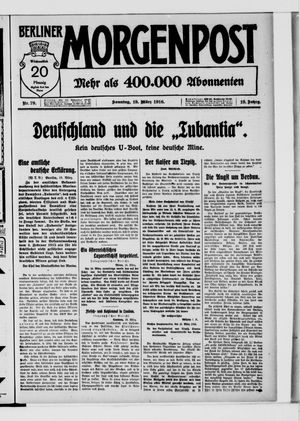 Berliner Morgenpost vom 19.03.1916