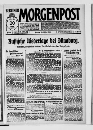 Berliner Morgenpost on Mar 20, 1916