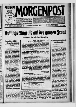 Berliner Morgenpost on Mar 23, 1916