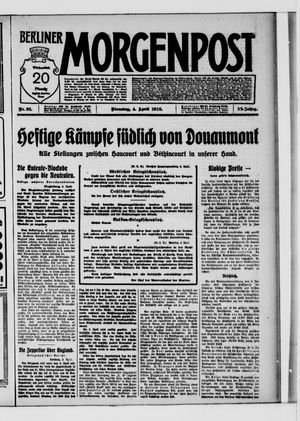 Berliner Morgenpost vom 04.04.1916