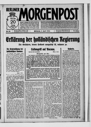 Berliner Morgenpost on Apr 5, 1916
