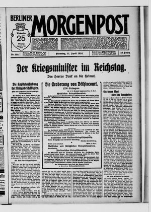 Berliner Morgenpost vom 11.04.1916