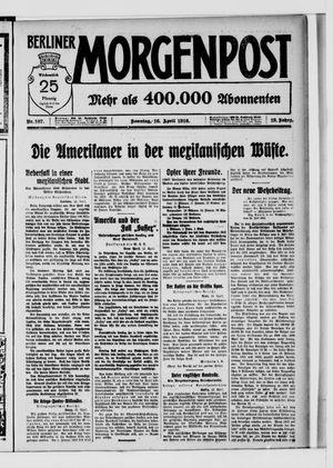 Berliner Morgenpost on Apr 16, 1916