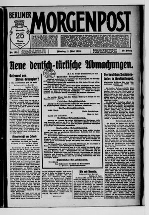 Berliner Morgenpost on May 1, 1916