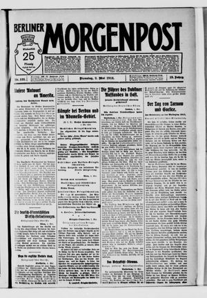 Berliner Morgenpost on May 2, 1916