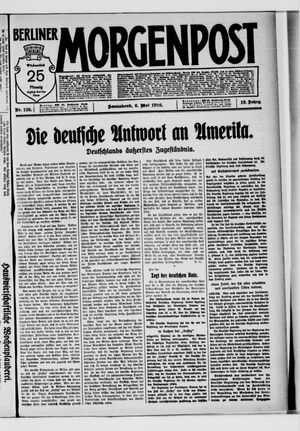 Berliner Morgenpost vom 06.05.1916