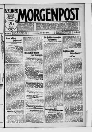 Berliner Morgenpost vom 14.05.1916