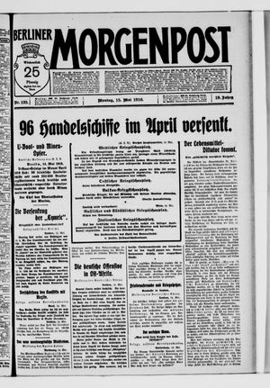 Berliner Morgenpost on May 15, 1916