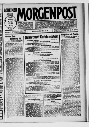 Berliner Morgenpost vom 31.05.1916