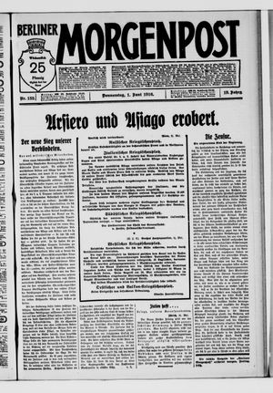 Berliner Morgenpost vom 01.06.1916
