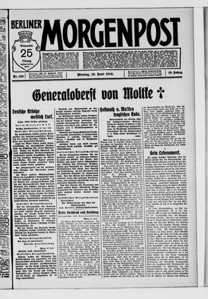 Berliner Morgenpost on Jun 19, 1916