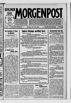 Berliner Morgenpost vom 23.06.1916