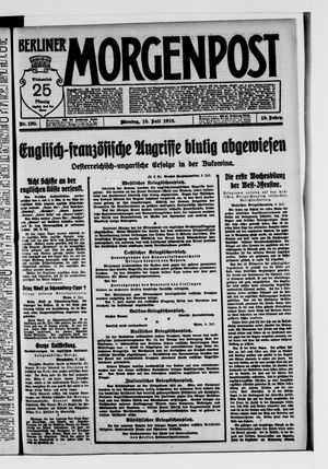 Berliner Morgenpost on Jul 10, 1916