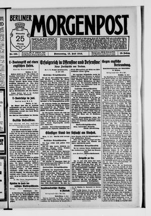 Berliner Morgenpost vom 13.07.1916
