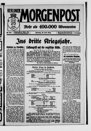 Berliner Morgenpost vom 30.07.1916