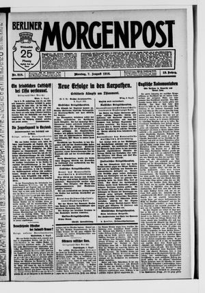 Berliner Morgenpost vom 07.08.1916