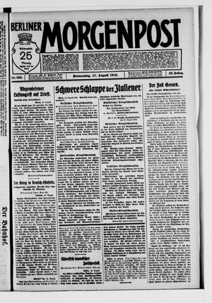 Berliner Morgenpost vom 17.08.1916
