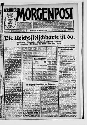 Berliner Morgenpost vom 23.08.1916