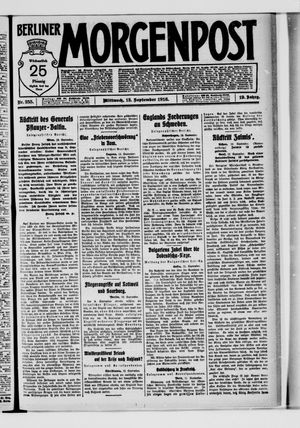 Berliner Morgenpost vom 13.09.1916