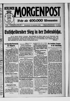 Berliner Morgenpost vom 16.09.1916