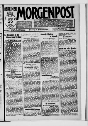 Berliner Morgenpost vom 19.09.1916