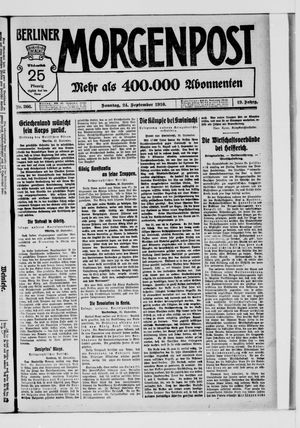 Berliner Morgenpost on Sep 24, 1916