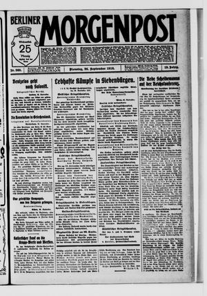 Berliner Morgenpost vom 26.09.1916