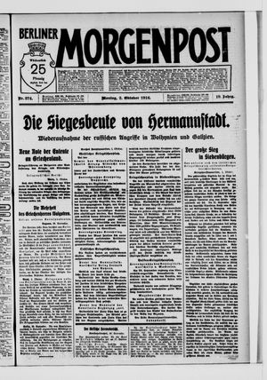 Berliner Morgenpost on Oct 2, 1916