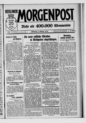 Berliner Morgenpost vom 04.10.1916