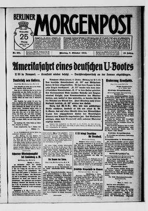 Berliner Morgenpost on Oct 9, 1916