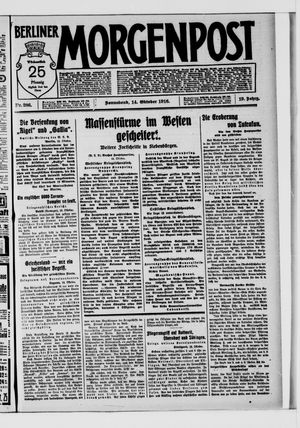 Berliner Morgenpost vom 14.10.1916