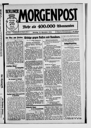 Berliner Morgenpost vom 12.11.1916
