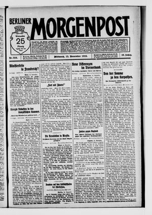 Berliner Morgenpost vom 15.11.1916