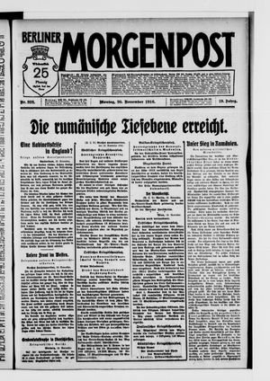 Berliner Morgenpost vom 20.11.1916