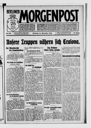 Berliner Morgenpost vom 21.11.1916