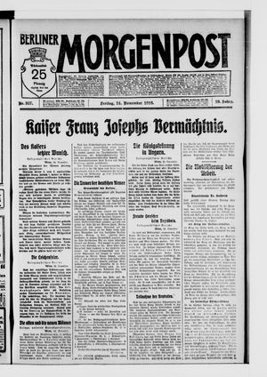 Berliner Morgenpost vom 24.11.1916