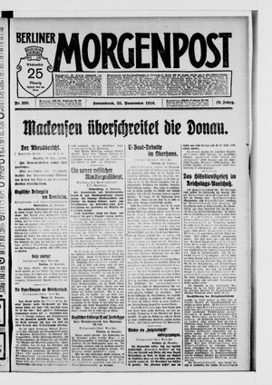 Berliner Morgenpost vom 25.11.1916