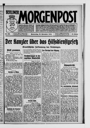 Berliner Morgenpost vom 30.11.1916