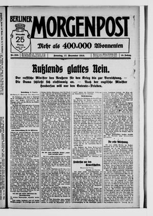 Berliner Morgenpost vom 17.12.1916