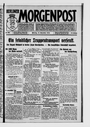 Berliner Morgenpost vom 18.12.1916