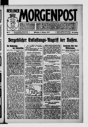 Berliner Morgenpost vom 08.01.1917