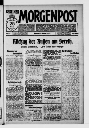 Berliner Morgenpost vom 09.01.1917