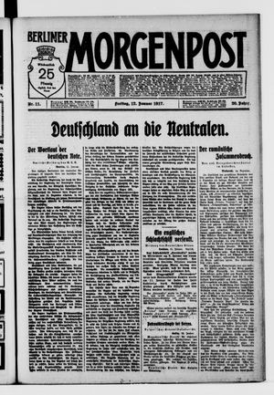 Berliner Morgenpost vom 12.01.1917