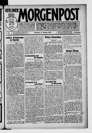 Berliner Morgenpost on Jan 14, 1917