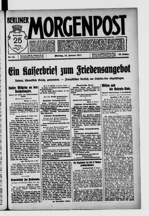 Berliner Morgenpost vom 15.01.1917